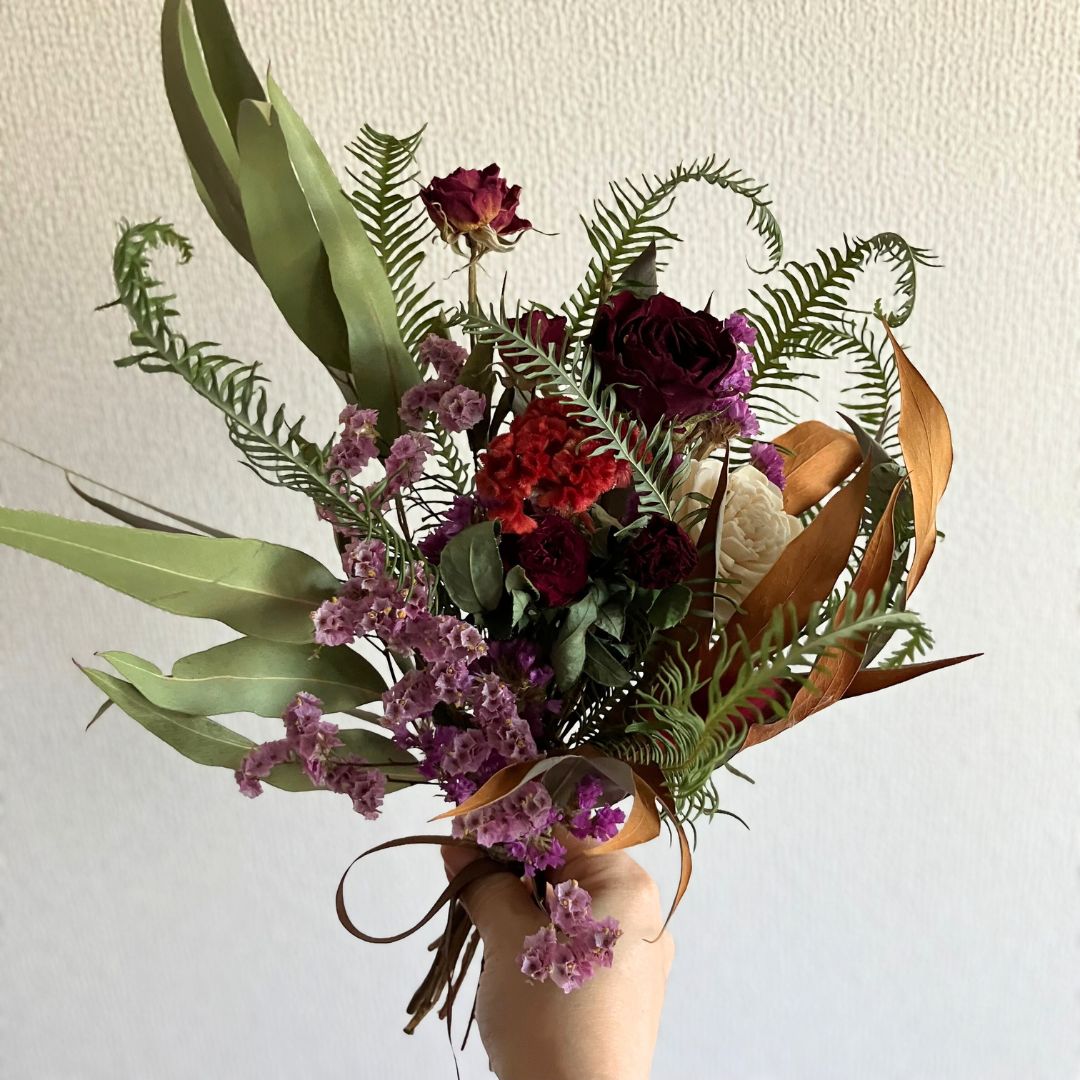 ドライフラワースワッグ❁364プロテア 花束 ブーケ 前撮り ギフト