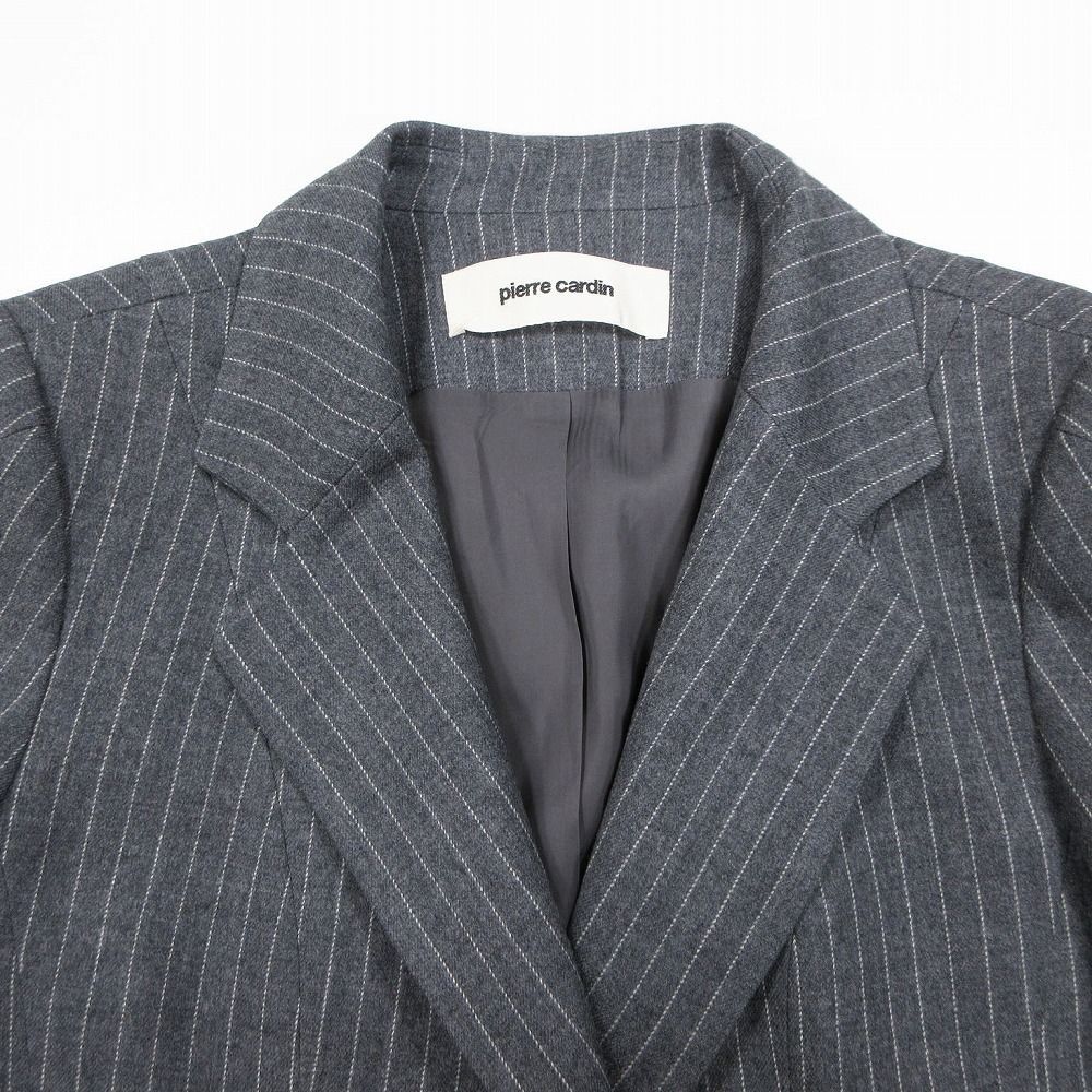 美品 pierre cardin ピエールカルダン ストライプ柄 テーラード