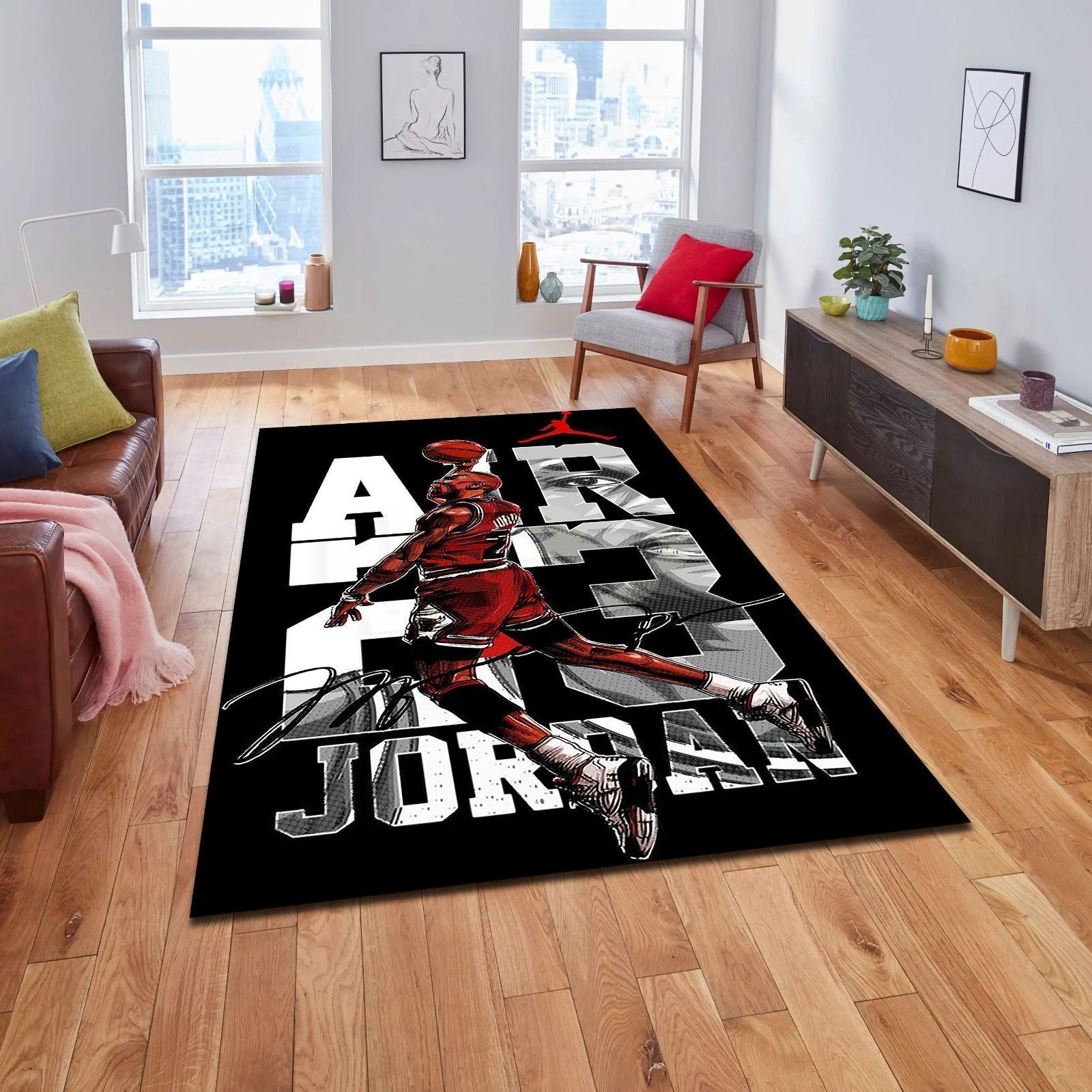 ジョーダン シカゴ ブルズ NBA カーペット 160×120 フロアーマット ジョーダン シカゴブルズ NBA カーペット 160cm×120cm フロアーマット