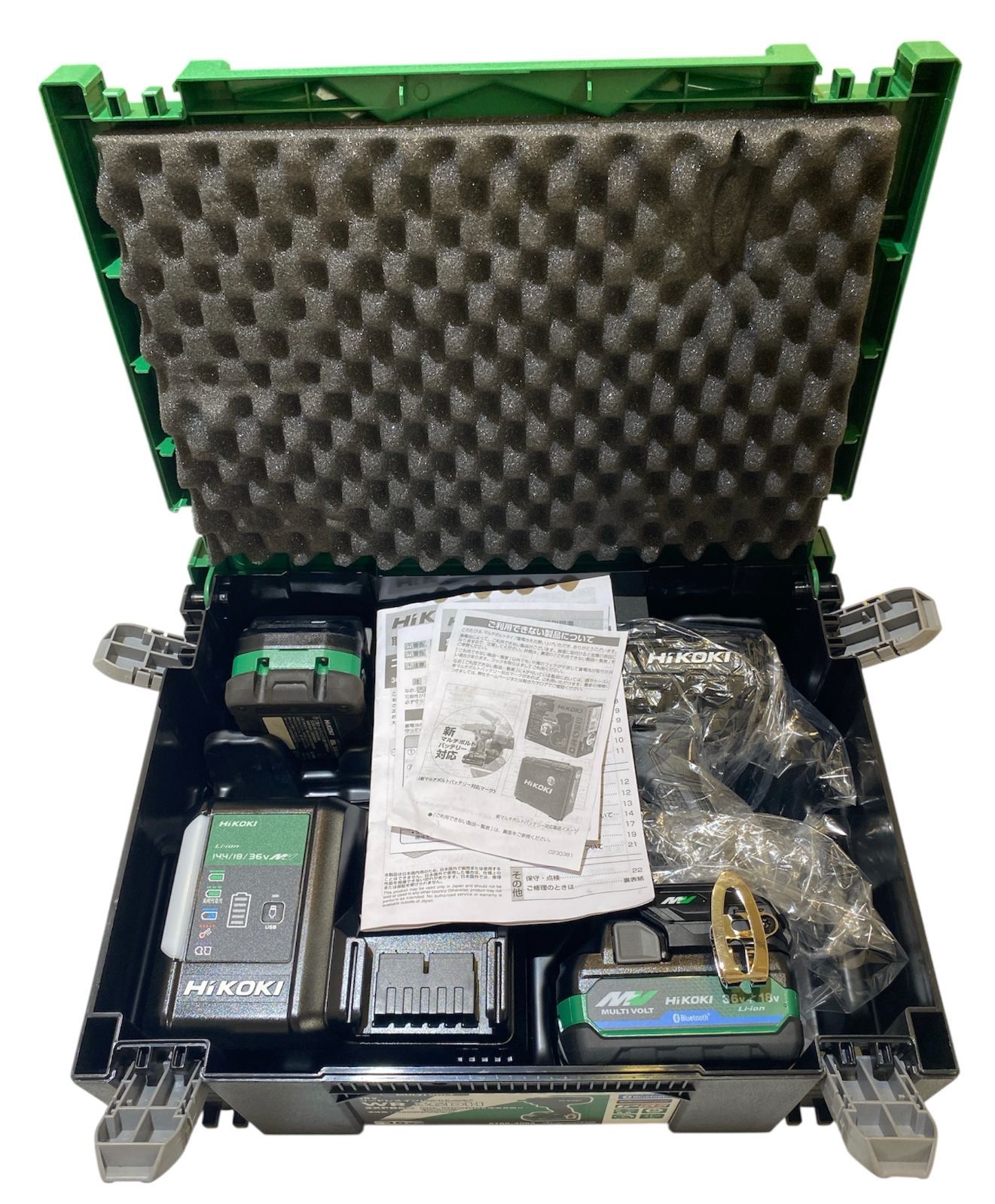 管理番号-SK HiKOKI ハイコーキコードレスインパクトレンチWR36DH 2XPBSZ 現状品
