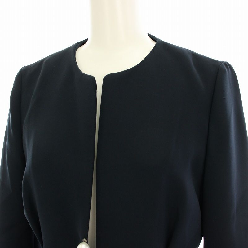 ヨーコチャン YOKO 2024 CHAN ノーカラージャケット パールボタン