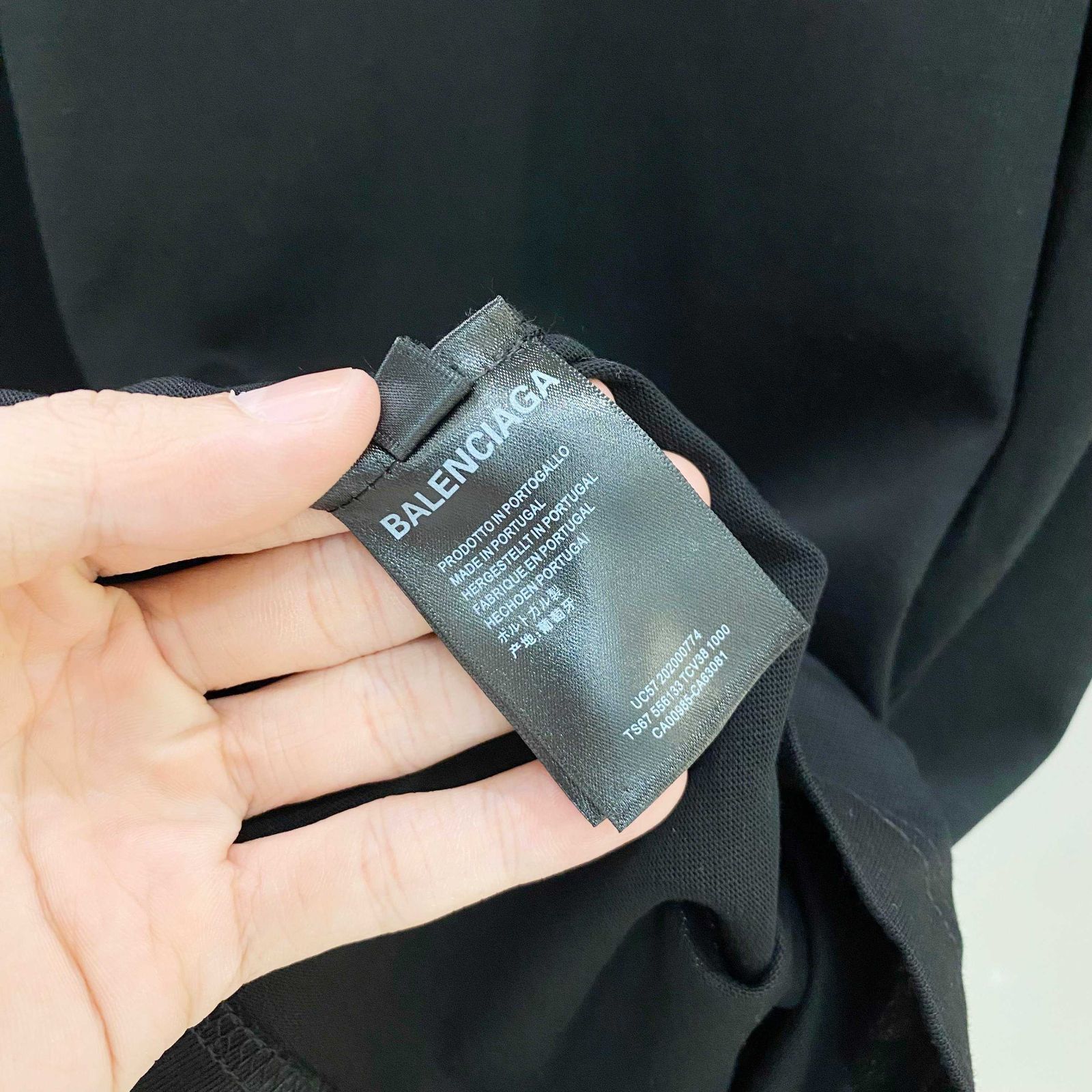 バレンシア FLORENZI サイン入りシャツ 25 フロレンツィ　正規品 BALENCIAGA バレンシアガ 25SS Laurel Destroyed Polo Shirt