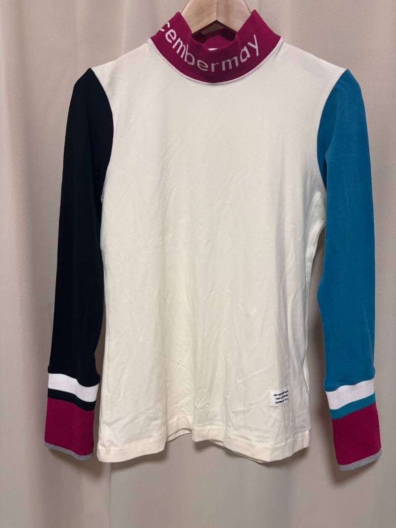 DECEMBERMAY ディセンバーメイ モックネックシャツ マルチ 起毛ハイネック長袖カットソー