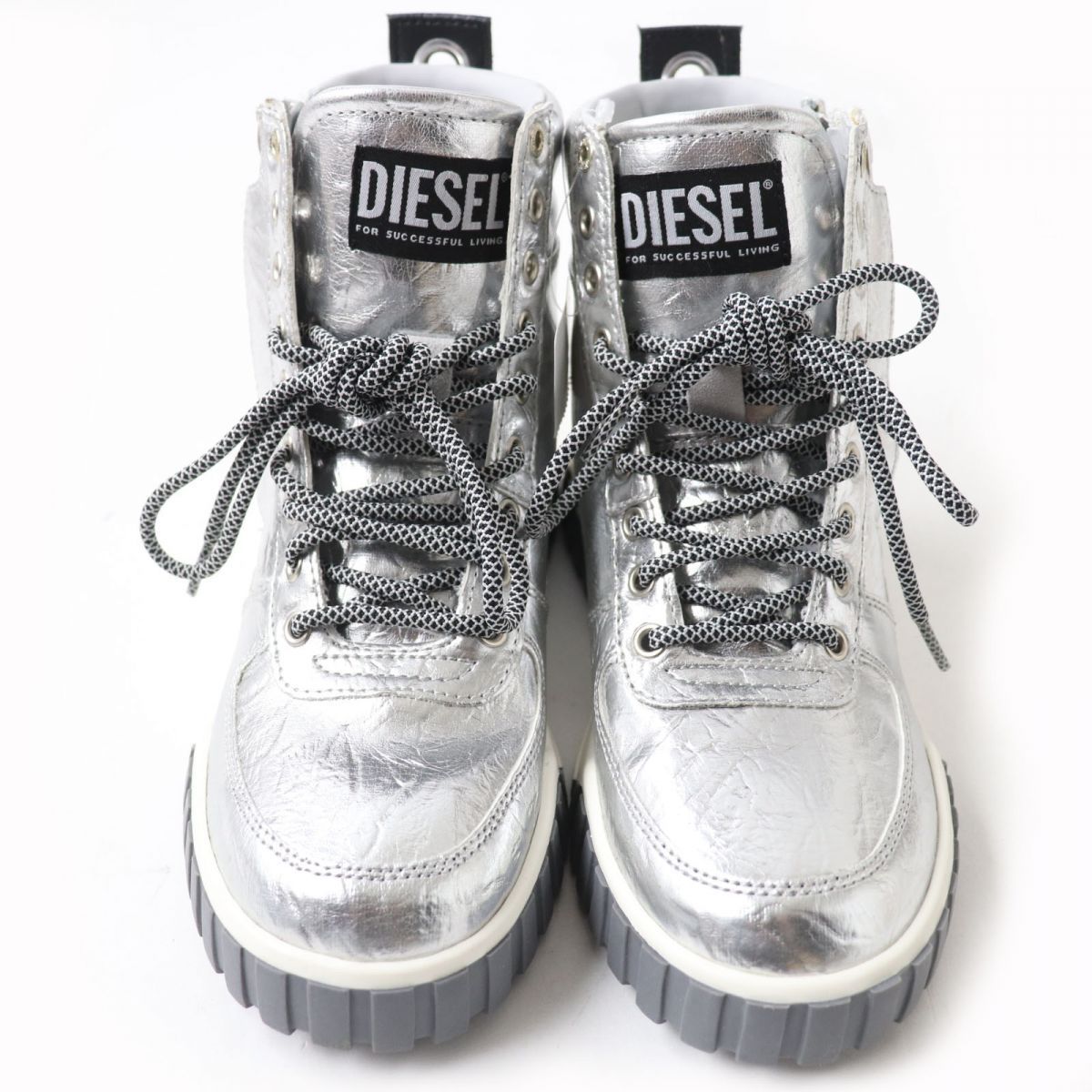 未使用品☆DIESEL ディーゼル S-RUA MID W サイドジップ レースアップ