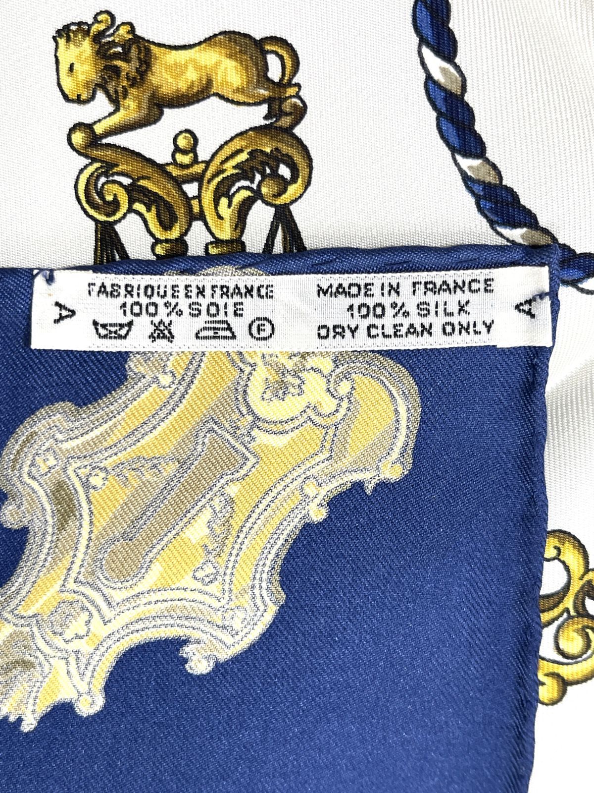 エルメス カレ90 LES CLES THE KEYS RARE 鍵柄 ブルー エルメス カレ90 LES CLES THE KEYS RARE 鍵柄 ブルー - メルカリ