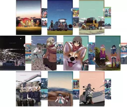 ゆるキャン一番くじ　E賞　クリアファイル＆ステッカーセット　6種類 ゆるキャン 1番くじ E賞クリアファイル&ステッカーセット全10種