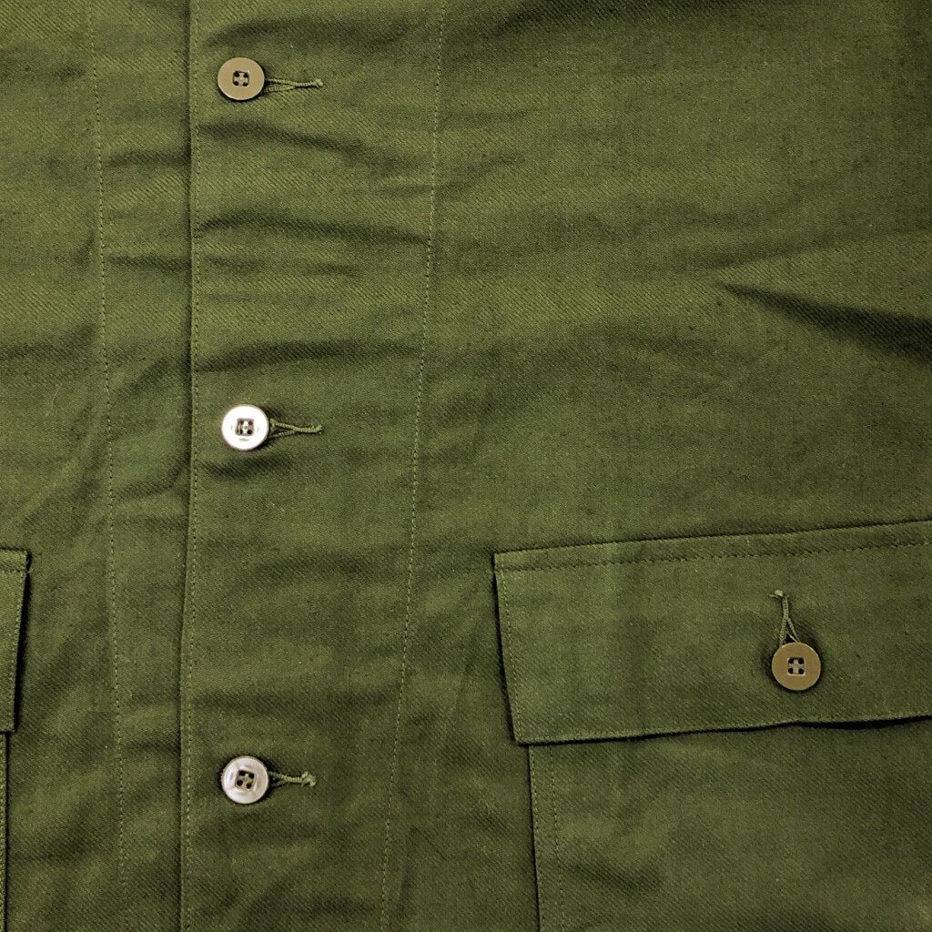 80年代 スウェーデン軍 M-59 フィールドジャケット ユーロ ミリタリー グリーン(メンズ C150)中古 古着 U5415 80年代 スウェーデン軍 M-59 フィールドジャケット ユーロ ミリタリー