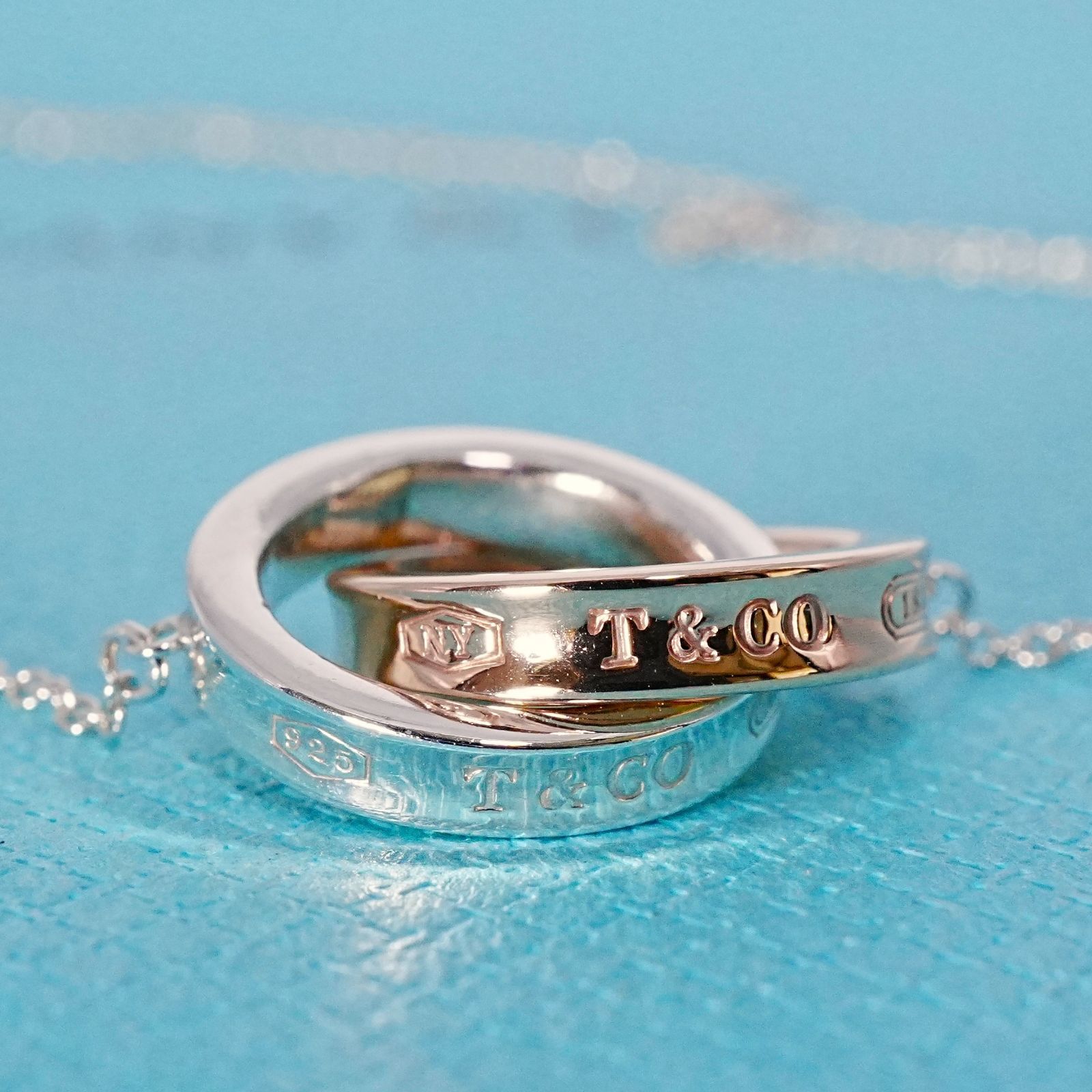 ティファニー インターロッキング コンビ ネックレス 925 ルベドメタル