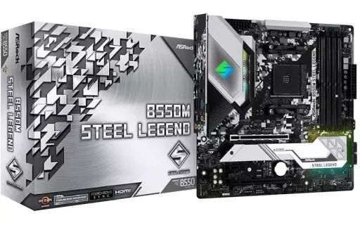 B550 Steel legend 動作中古品 中古】PCハード ASRock マザーボード[B550M STEEL LEGEND