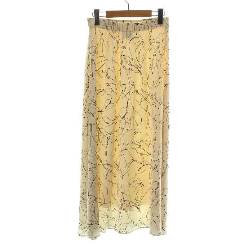 ユナイテッドアローズ UNITED ARROWS リーフプリントマキシスカート  