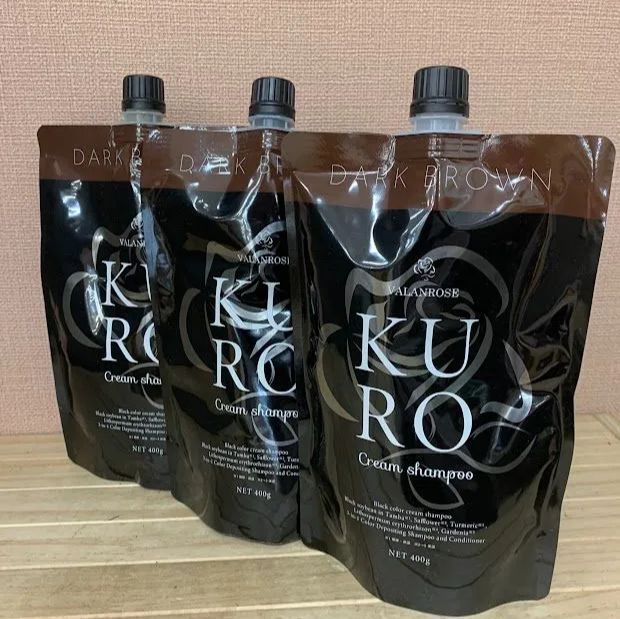 KURO Cream Shampoo ダークブラウン 新品未開封品3個セット KURO Cream shampoo ダークブラウン 3個セット KURO クリーム