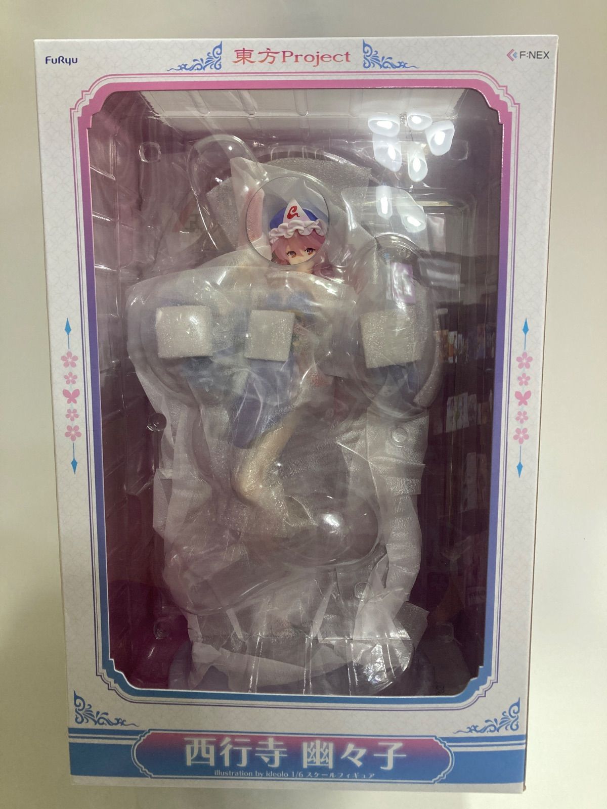 特製背景パネル付き 東方Project 西行寺幽々子 illustration by ideolo 1|6 完成品フィギュア