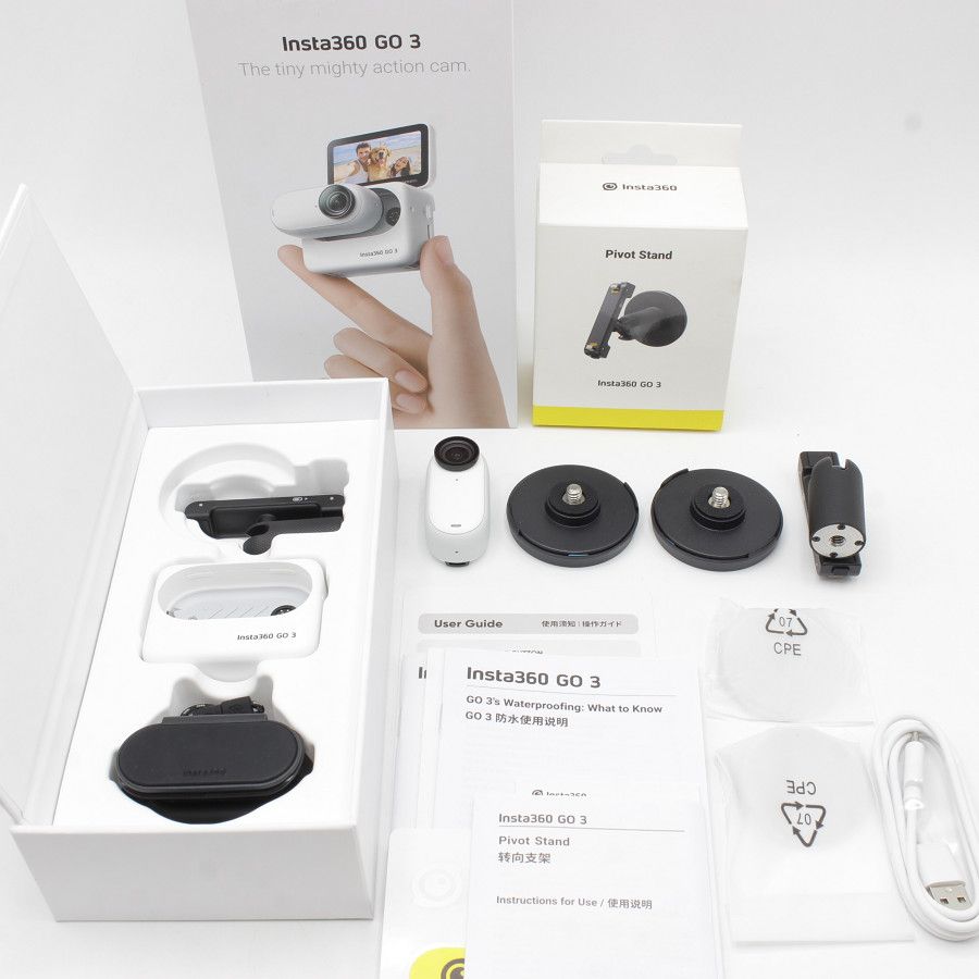 美品】Insta360 GO 3 64GB CINSABKA_GO301 ピボットスタンド付き