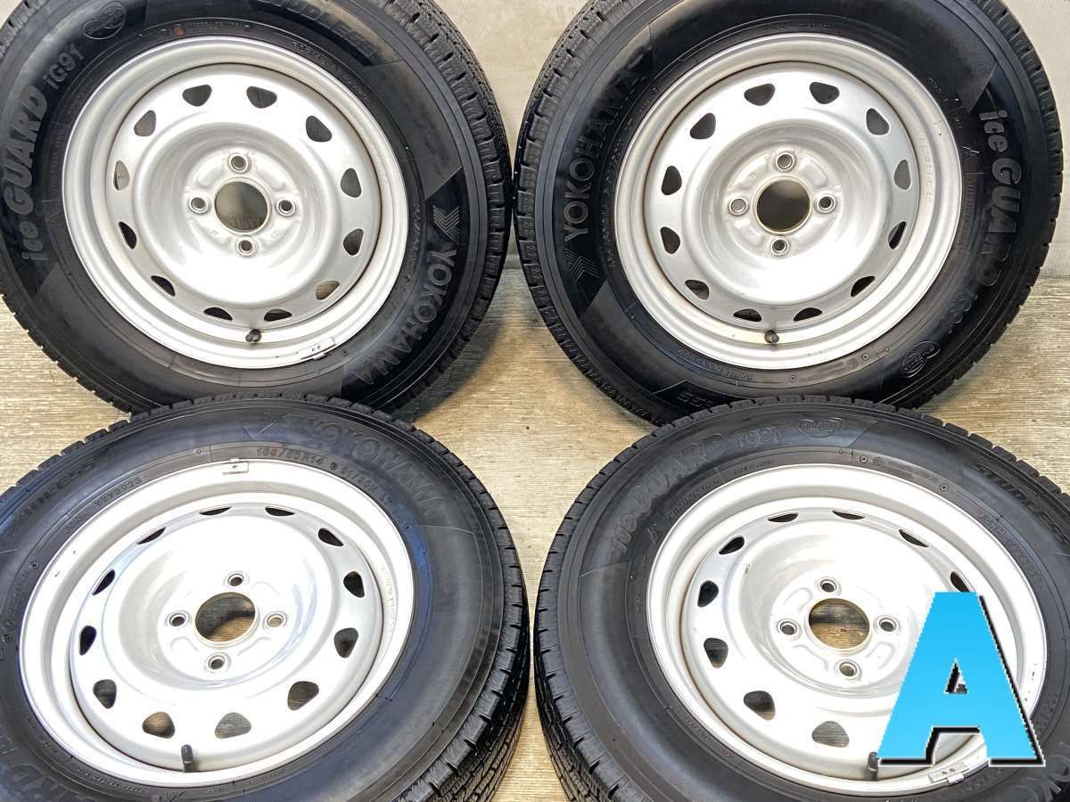165/80R14 91/90LT ヨコハマ アイスガード iG91 J9 14x5.0 40 100-4穴