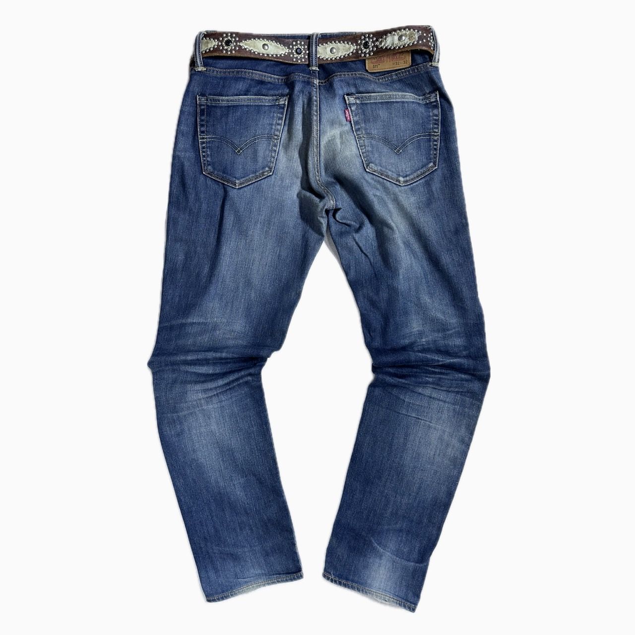送料無料 即決 ★リーバイス 511★ W32 スキニー ストレート ダメージ スリムフィット ジーンズ  メンズ Levi&rsquo;ｓ アメカジ ｐ250610