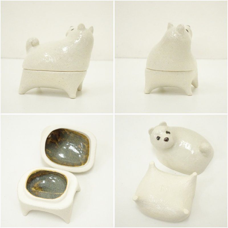 雲石窯 国定克彦造 干支戌香合（共箱） 茶道具 茶道 香道 香道具