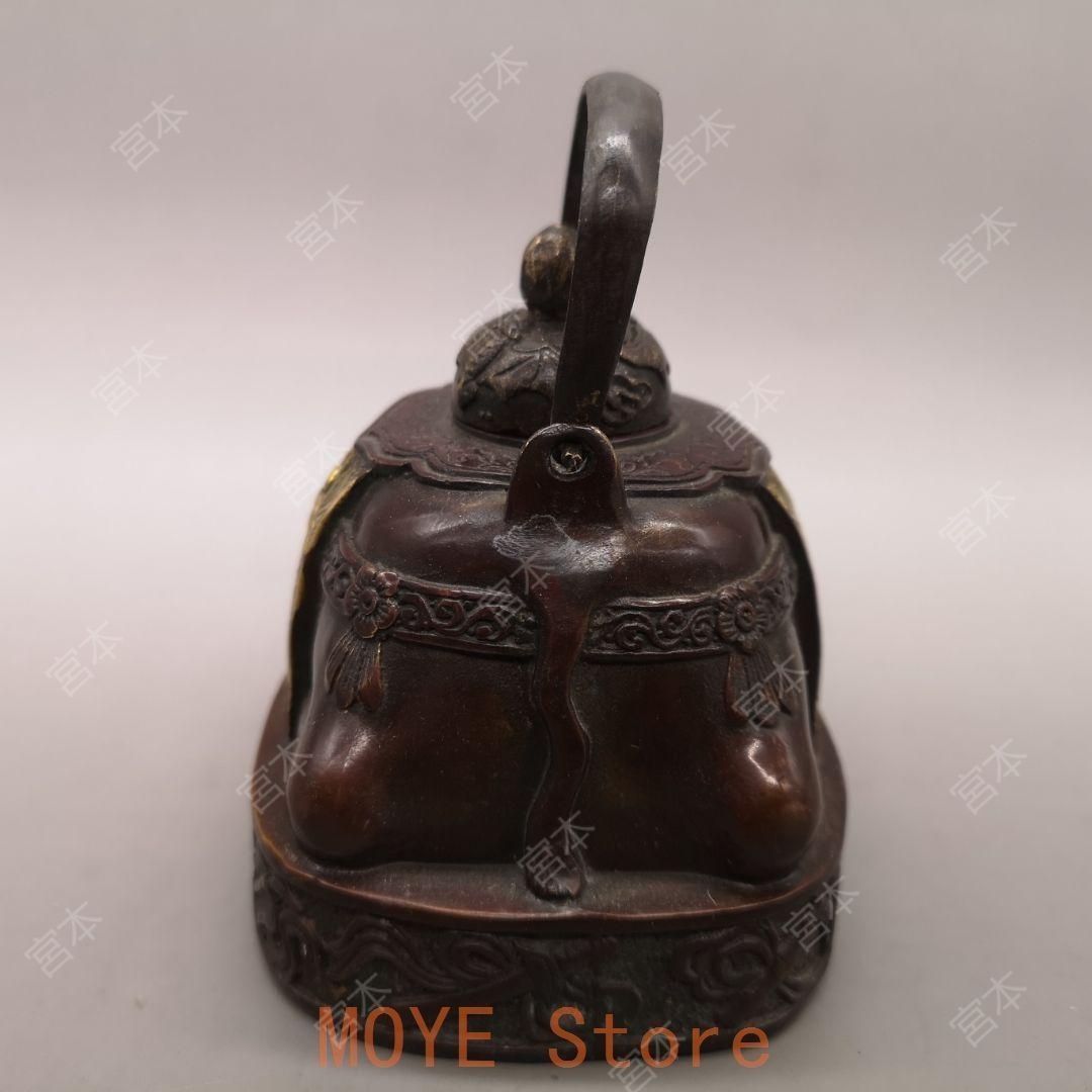 銅製 百福壺 茶壺 水筒 茶道具 煎茶器 装飾品 工芸品 置物 Amazon.com: