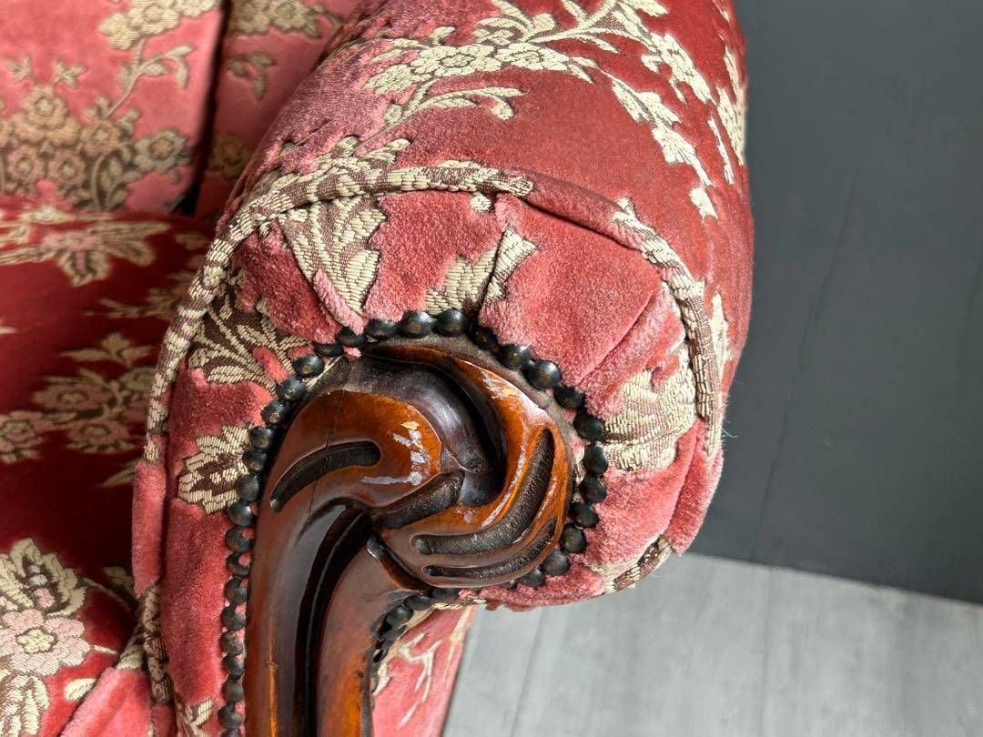 イタリア アンティーク ロココ クラシック 鋲打 リベット 猫脚 金華山