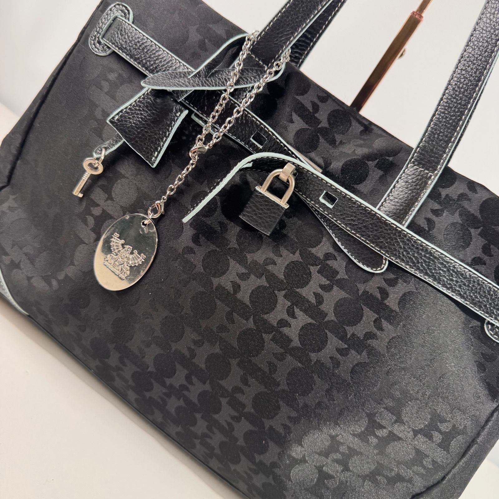 【美品/希少】ハマノ トートバッグ シボ革 ターンロック 皇室御用達 A4 ✨Bランク✨濱野皮革工藝 HAMANO ハマノ 皇室御用達 トート