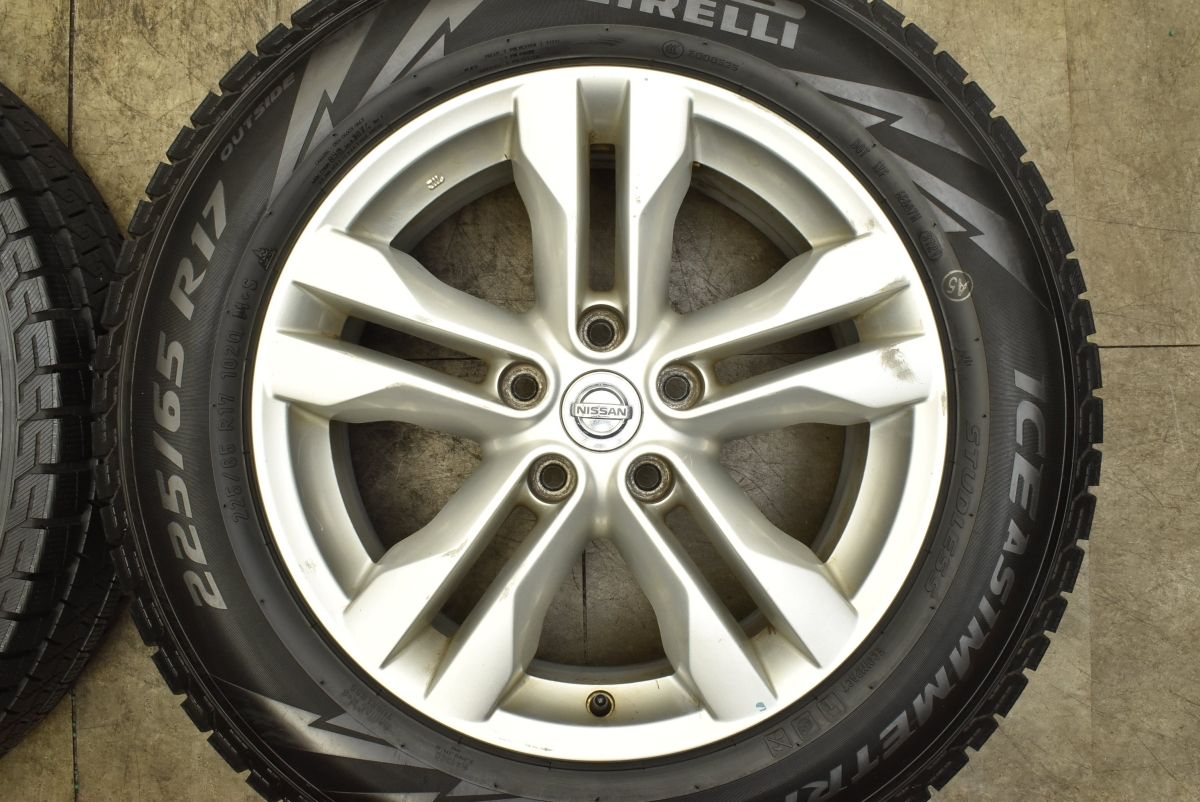 スタッドレス ニッサン T31 エクストレイル 純正 17in 7J 40 PCD114.3 ピレリ アイスアシンメトリコプラス 225 65R17 交換用 TRITUETUBI_COM