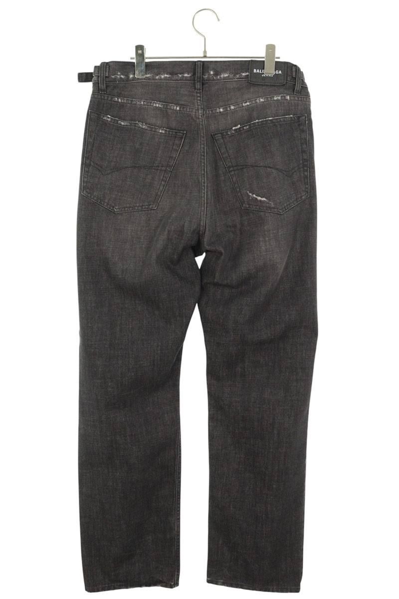 バレンシアガ 22SS 697834 TXE06 デストロイ加工デニムパンツ バレンシアガ 22SS 697834 TXE06 デストロイ加工デニムパンツ
