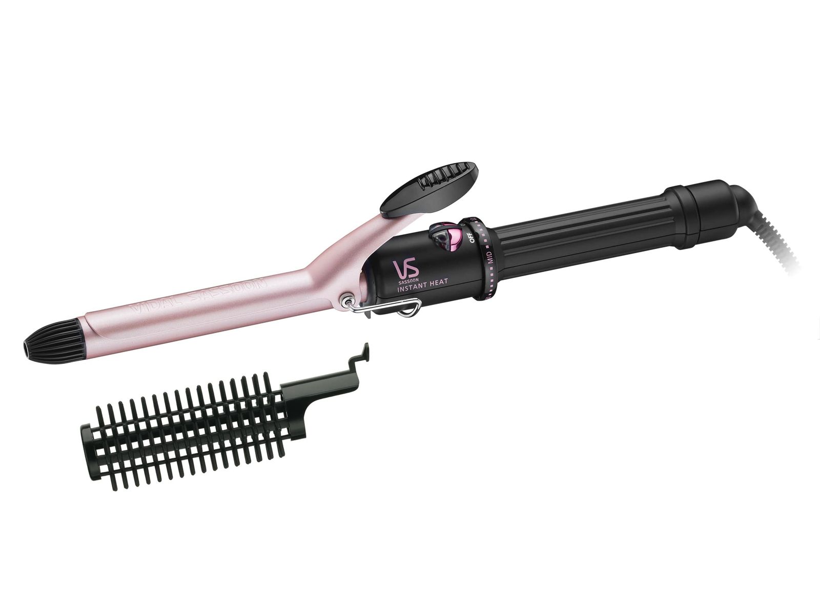 ヴィダル サスーン カール ヘアアイロン 19mm ピンクシリーズ 温度調節機能 ロールブラシ付き ピンク VSI-1912/PJ [19mm]