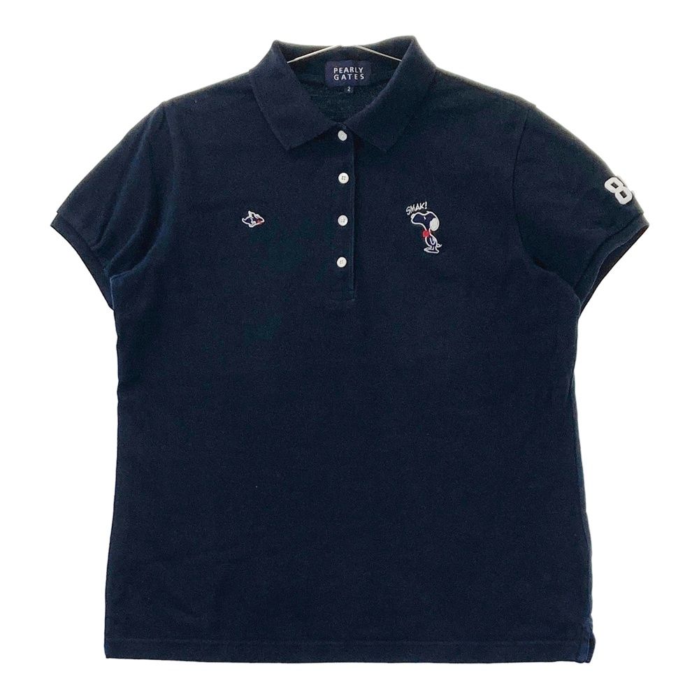 サイズ：2 PEARLY GATES パーリーゲイツ × PEANUTS スヌーピー 半袖