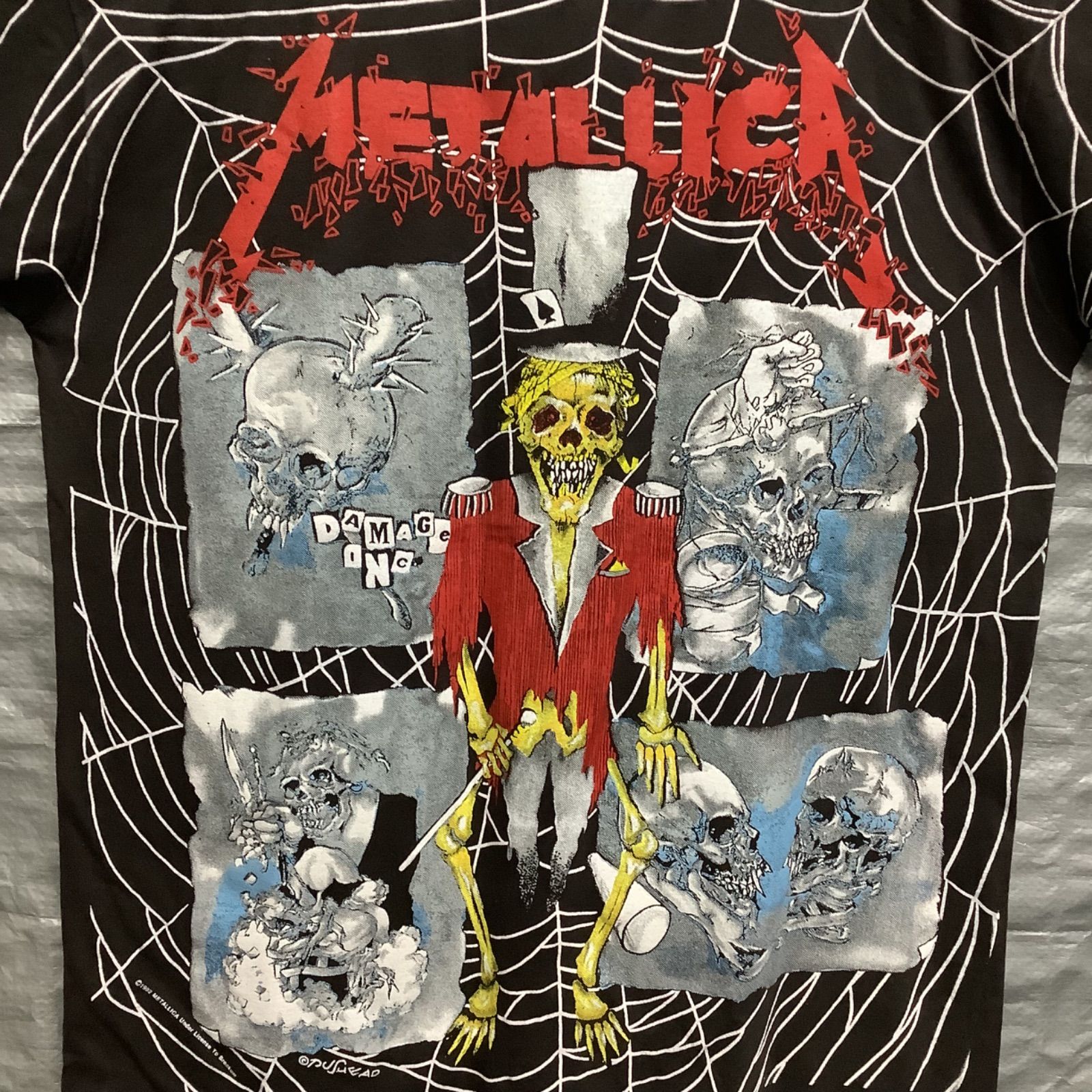 Tシャツ Lサイズ METALLICA メタリカ スパイダーウェブ BROCKUM - メルカリ