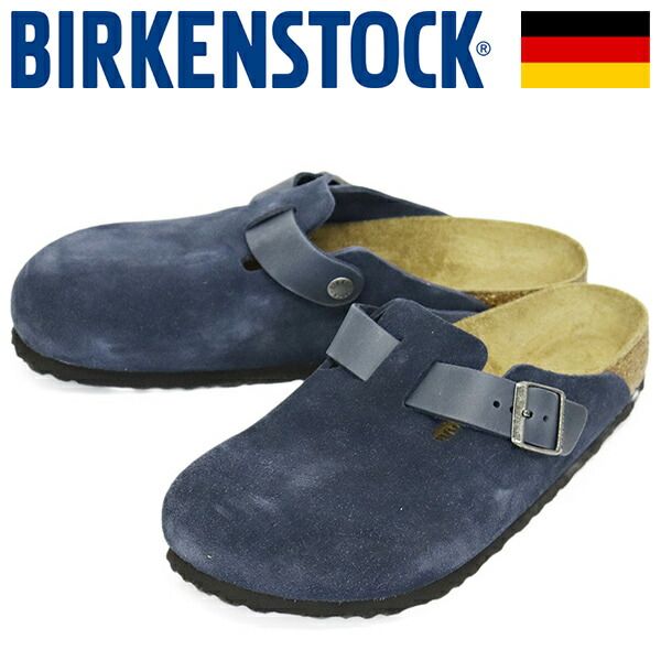BIRKENSTOCK ビルケンシュトック 1030658 BOSTON ボストン ミックスドレザーサンダル NEW NAVY レギュラー BI473 レギュラー 39-約25.0cm