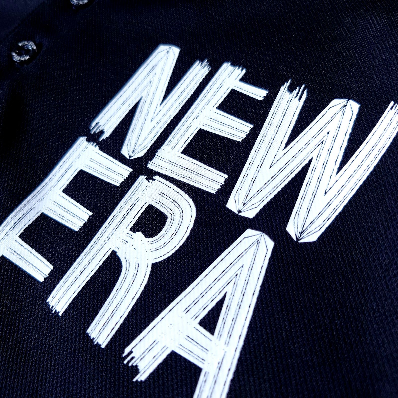 極美品 NEWERA GOLF マルチロゴ ショートスリーブ ブラック