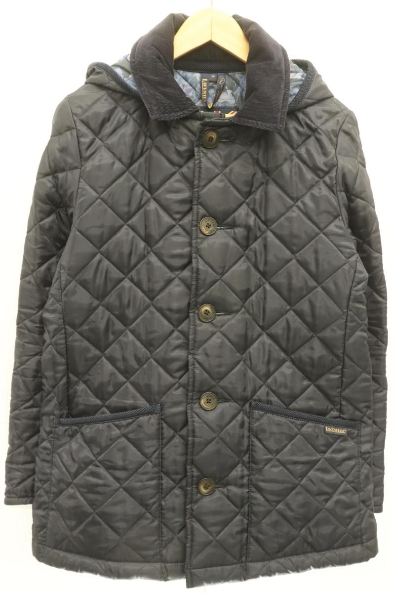 PS Paul Smith メンズキルティングジャケット 38 キルティングジャケット LAVENHAM × PS Paul Smith 38 紺 ネイビー 無地 花柄