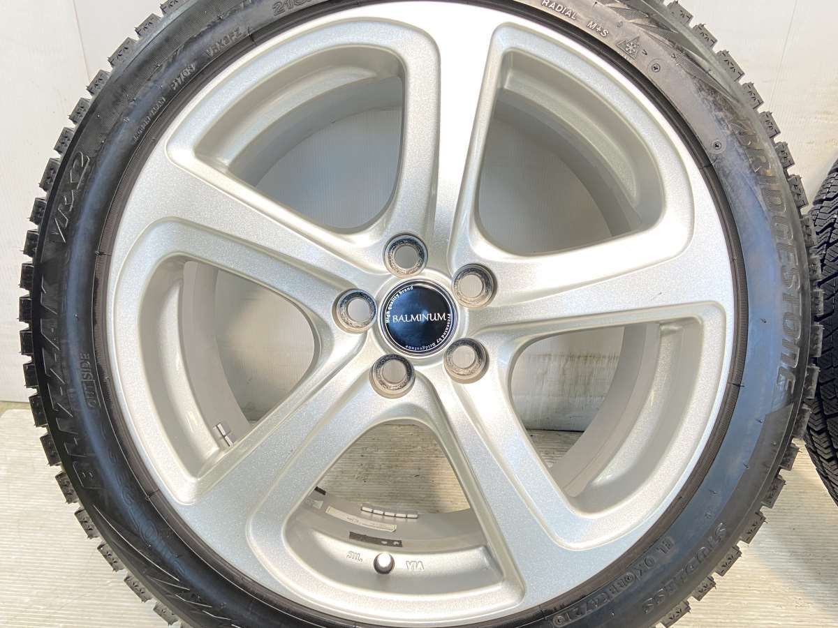 215/45R17 ブリヂストン ブリザック VRX2 BALMINUM 17x7.0 50 100-5穴 