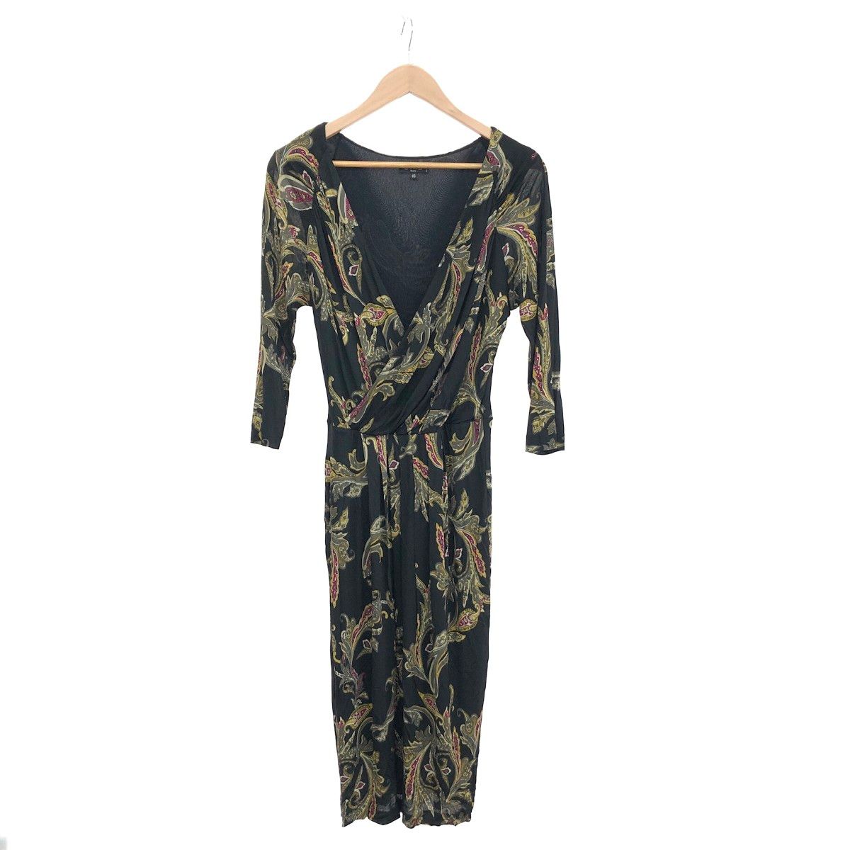 ETRO エトロ ワンピース サイズ:46 カシュクール/ペイズリー    ブラック レディース / 240001157058