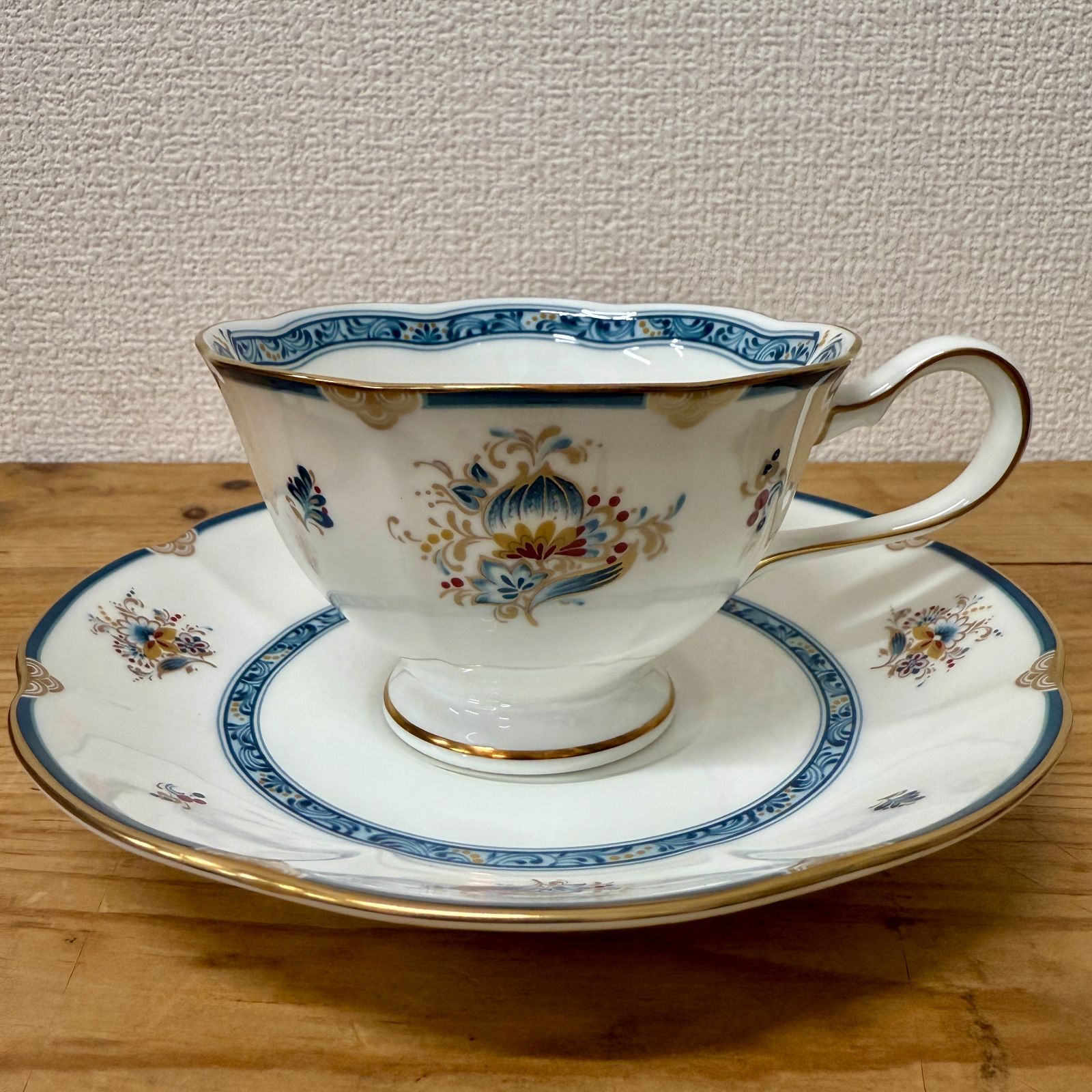 未使用 希少 廃盤品 ナルミ シャリラムーン 6客 カップ＆ソーサー 金彩 
