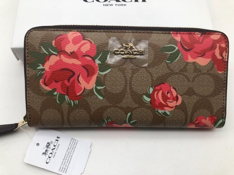 コーチ COACH 長財布 財布 シグネチャー アコーディオンラウンドジップウォレット財布 新品 F39189 z184