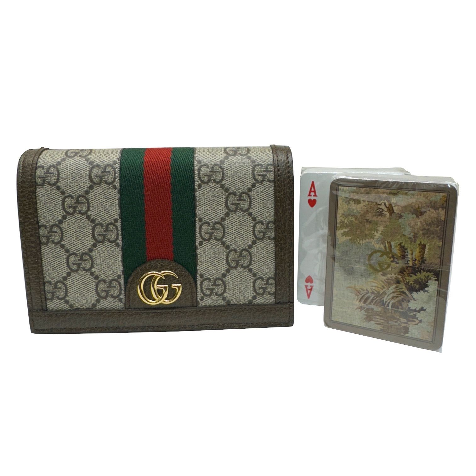 GUCCI グッチ ダブルG ダブル トランプセット 662295 GGスプリーム ケース トランプ PVC レザー 現行 インテリア おしゃれ -  メルカリ