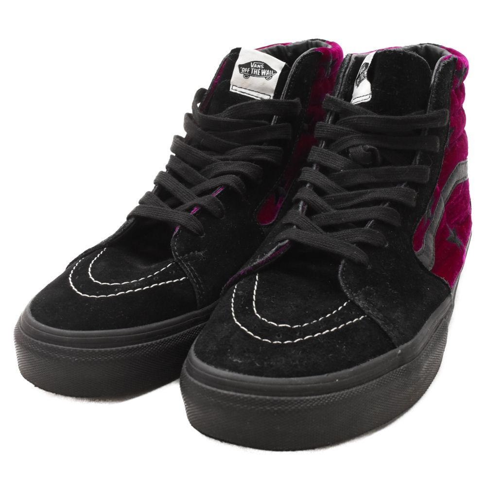 SUPREME (シュプリーム) ×VANS SK8-HI PRO VELVET PINK ベロア スター