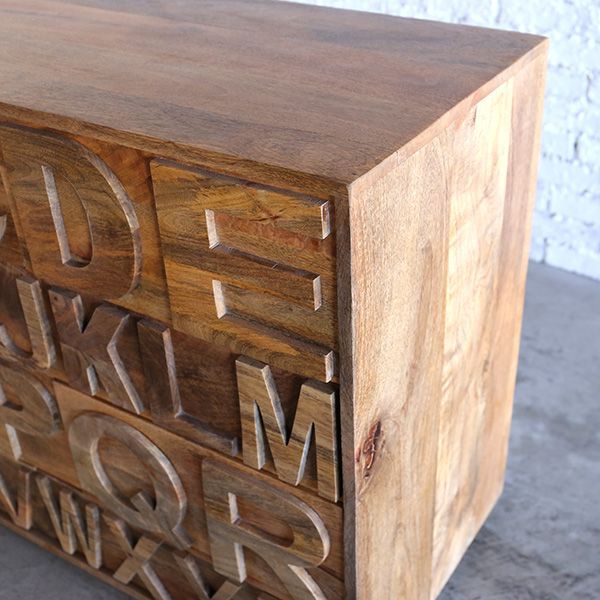 チェスト キャビネット アルファベット ドロワーチェスト 収納棚 棚