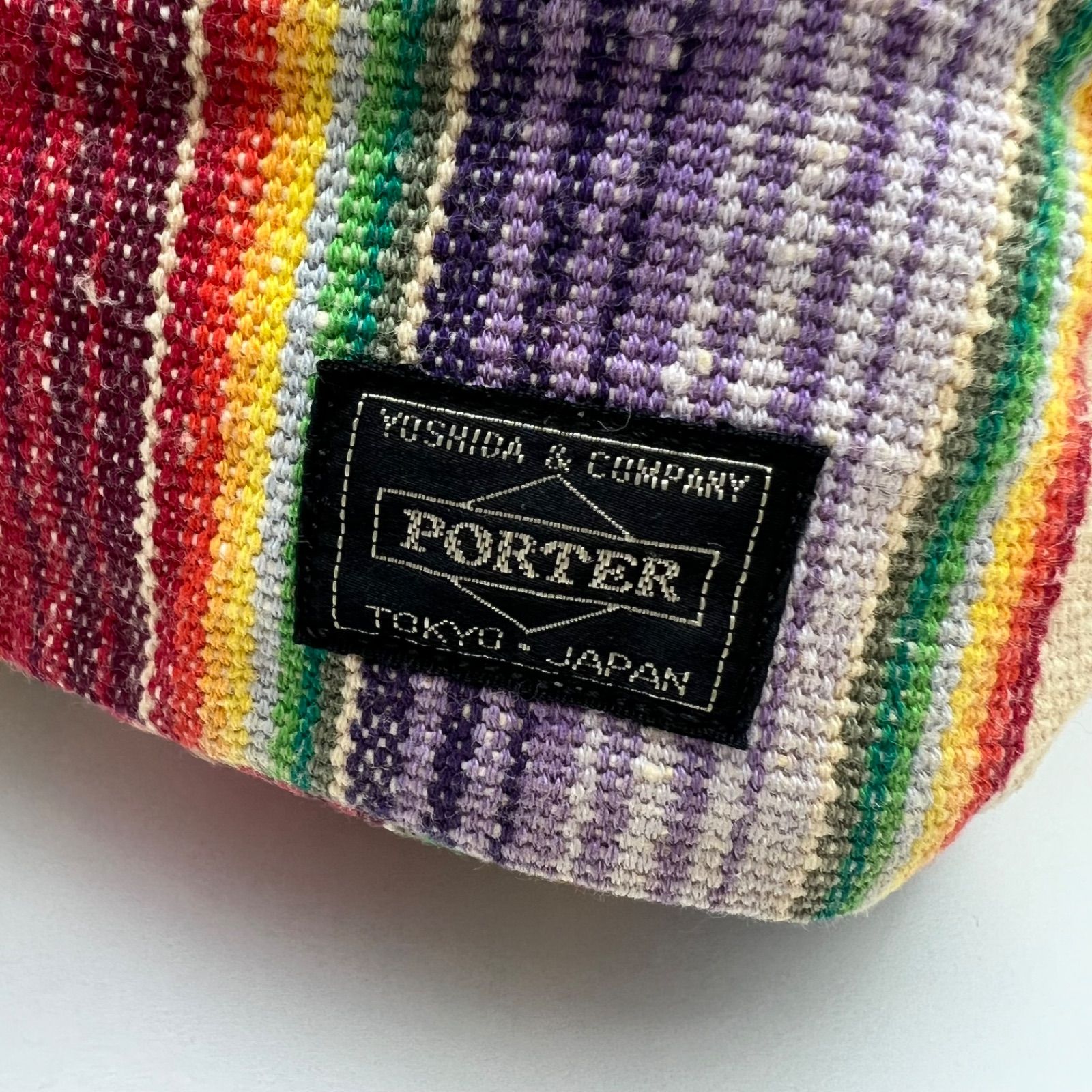 PORTER BEAMS artesania Guatemala fabric waist bag RARE ポーター