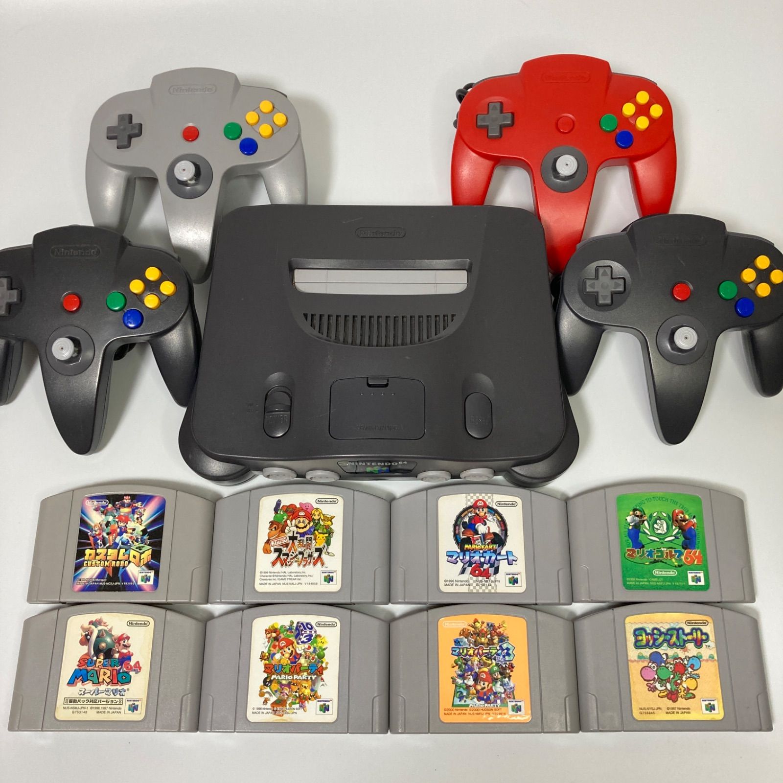 4人で遊べる! パーティセット ニンテンドー64 ソフト8本 すぐ遊べる 4人で遊べる! パーティセット ニンテンドー64 ソフト8本 すぐ遊べる