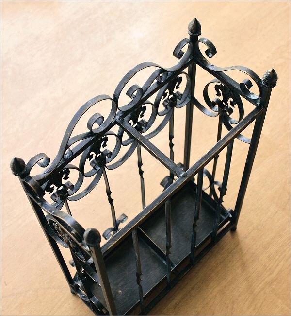 傘立て 傘たて 傘立 アイアン おしゃれ アンティーク スリム コンパクト クラシック ヨーロピアン アイアンの傘立てエレガントスリム S