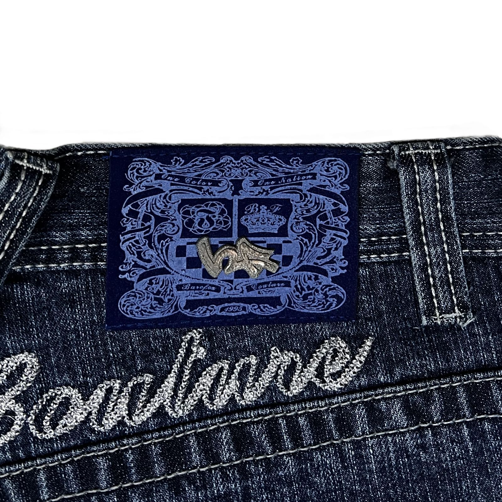 Bare Fox バーフォックス バックポケット刺繍 デニムパンツ - メルカリ