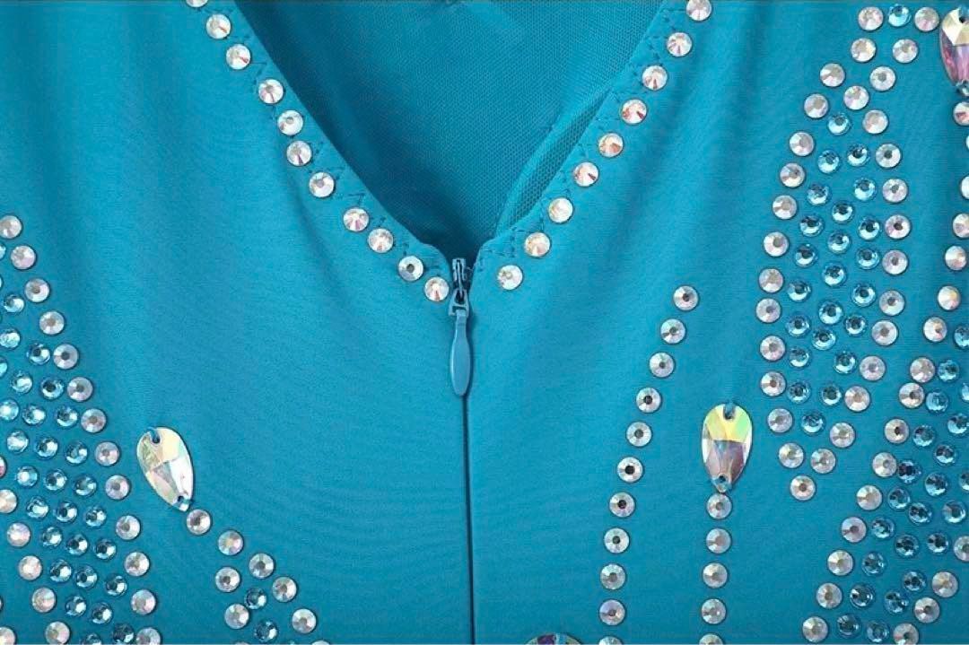 スタンダードダンスドレス?発表会に最適！チョーカー＆フロート付き