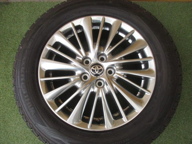 み トヨタ純正 アルファード ヴェルファイア 225 60R17 スタッドレスタイヤ４本SET 20系 30系