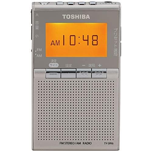 東芝 ワイドFM/AMポケットラジオTOSHIBA TY-SPR6-N 