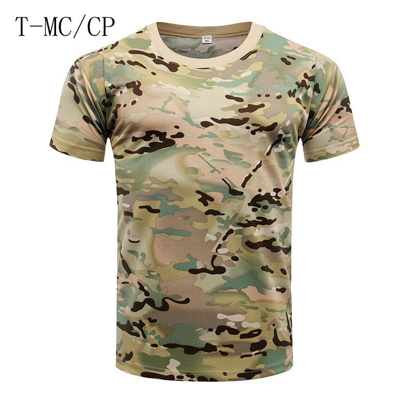 作業着 半袖tシャツ メンズ 迷彩柄 Tシャツ メッシュ ミリタリー