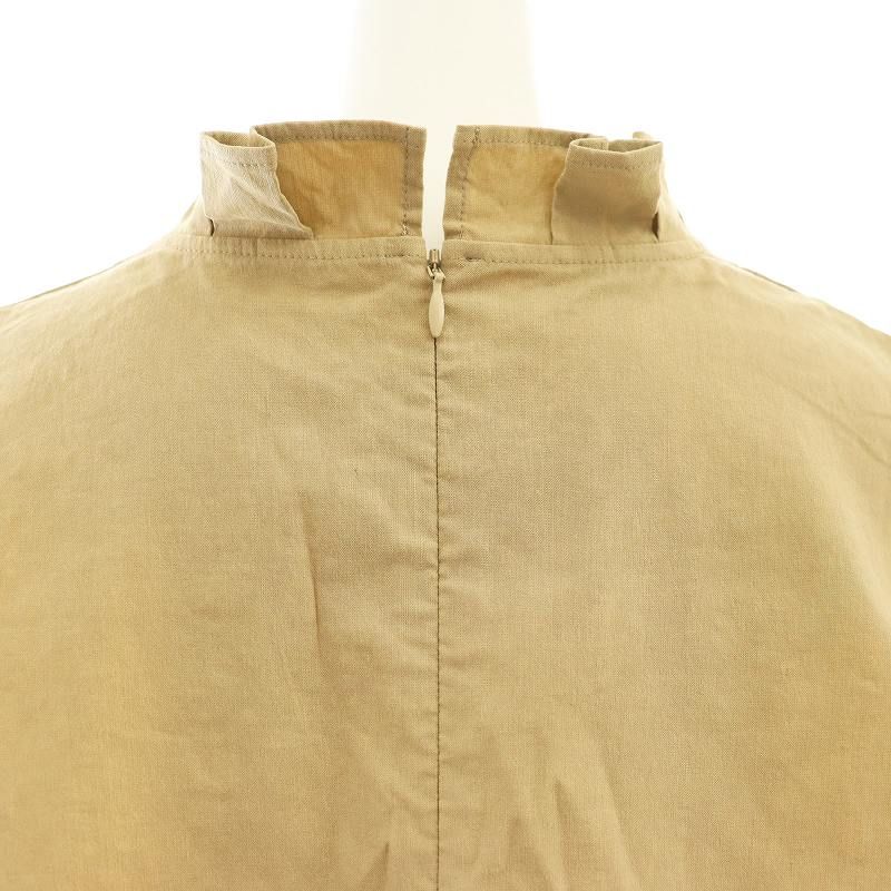 美品✨ セオリーリュクス　ジレ　リネン混　ベージュ系　小さいサイズ　希少！！ セオリーリュクス theory luxe 25SS Lush Linen Shayne Blouse