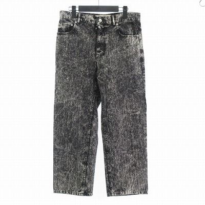 マルニ MARNI 24SS ガーメントダイワイドテーパード デニムパンツ ジーンズ 黒 ブラック 40 M位