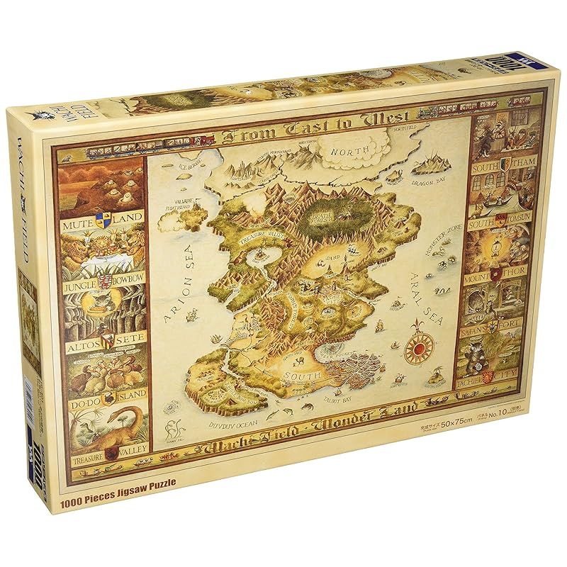 【特価商品】1000ピース ジグソーパズル わちふぃーるどの地図 (50x75cm)