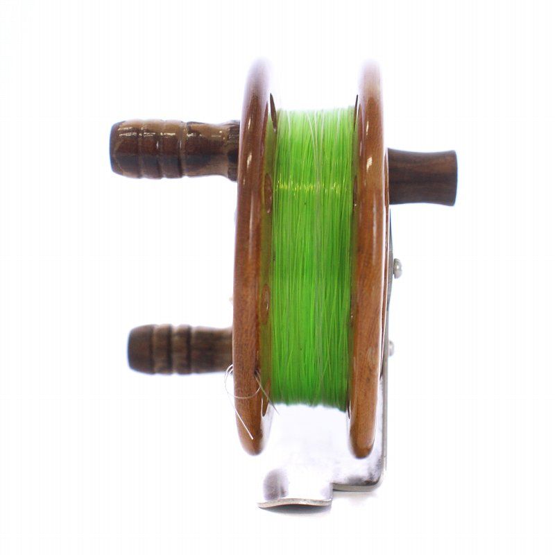 つるや釣具 太鼓リール タイコリール 木製 黒鯛 ヘチ チヌ 釣り ロゴ